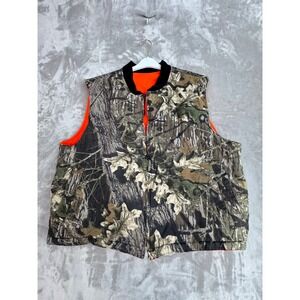 Bushmaster Camo Reversible Hunting Vest Men's XL Full Zip Puffer Insulated